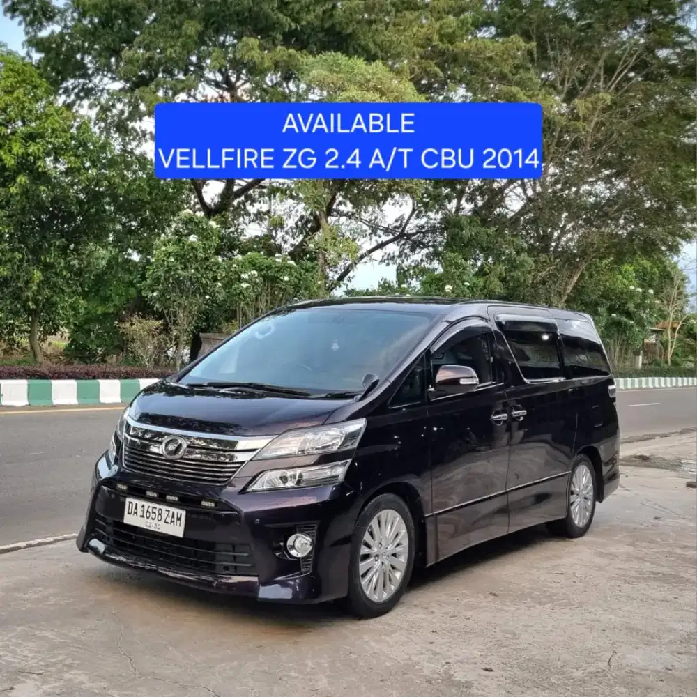 Toyota Vellfire 2.4 ZG CBU A/T 2014