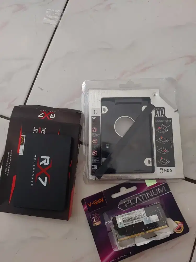 jual ram ddr4 8gb sodim dan ssd 256gb