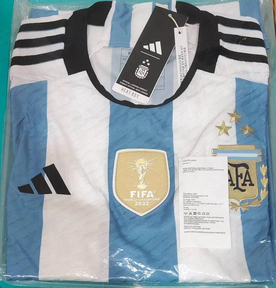 Jersey original Argentina home 2022 winners player issue ADIDAS