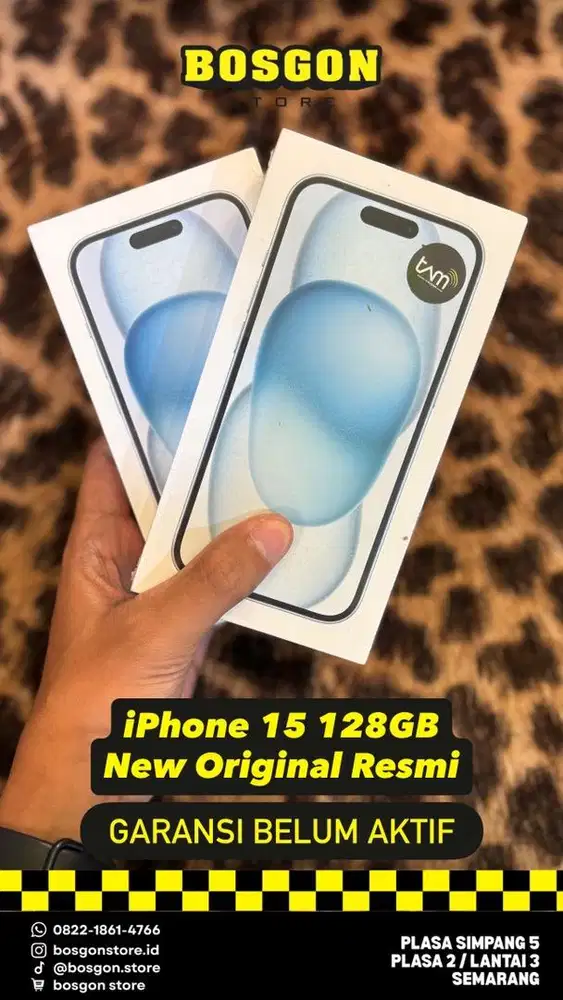 New iPhone 15 128GB Resmi (Blue)