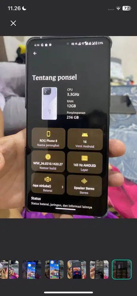 rog phone 8 ram 12/256gb