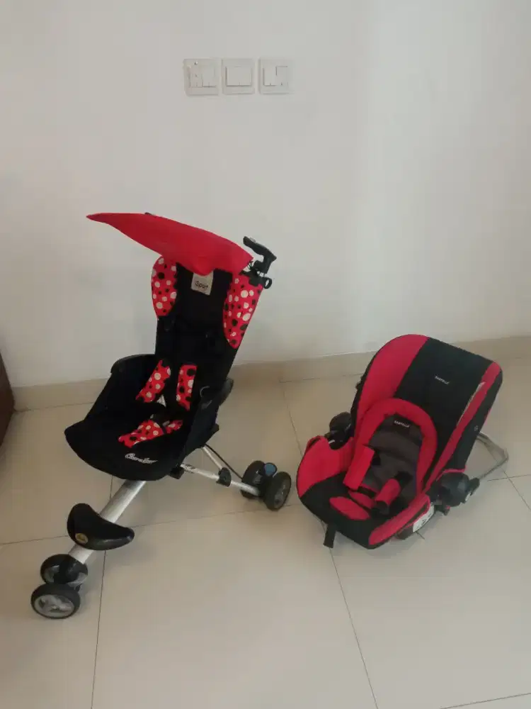 Paket Murah - Stroller Coco Latte iSport + Car Seat Babyelle CS1200