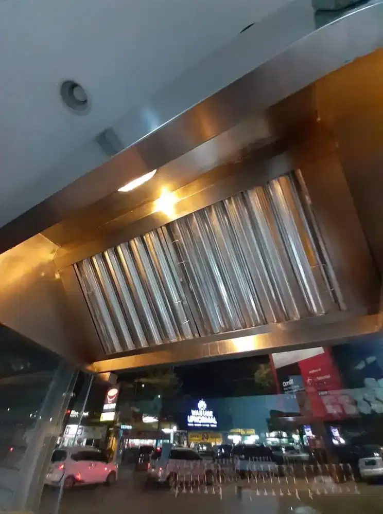 Exhaust hood stainless steel wall mounted