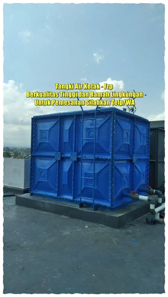 TANGKI AIR FIBERGLASS - GROUND TANK - PANEL FRP - ROOF TANK FRP