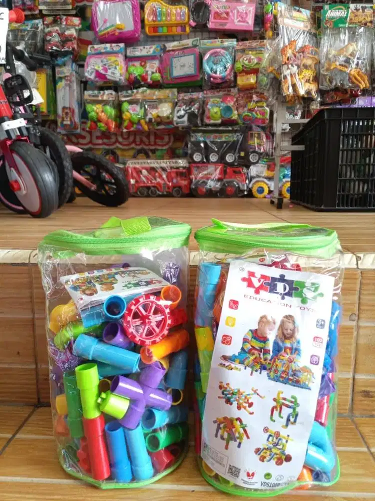 mainan anakk lego pipaa isi 100