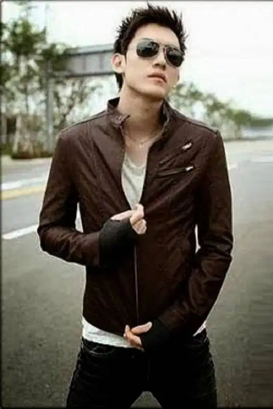 Jaket Kulit Double Check Korean Style – SK14