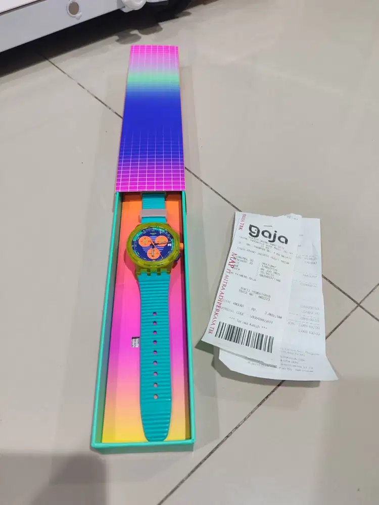 Dijual jam Swatch Neon Wave SUSJ404