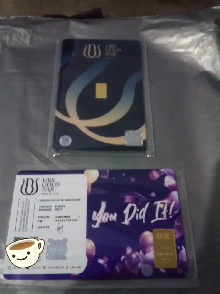 Logam Mulia Emas Batangan UBS 0.5 dan 2 gram bukan Antam
