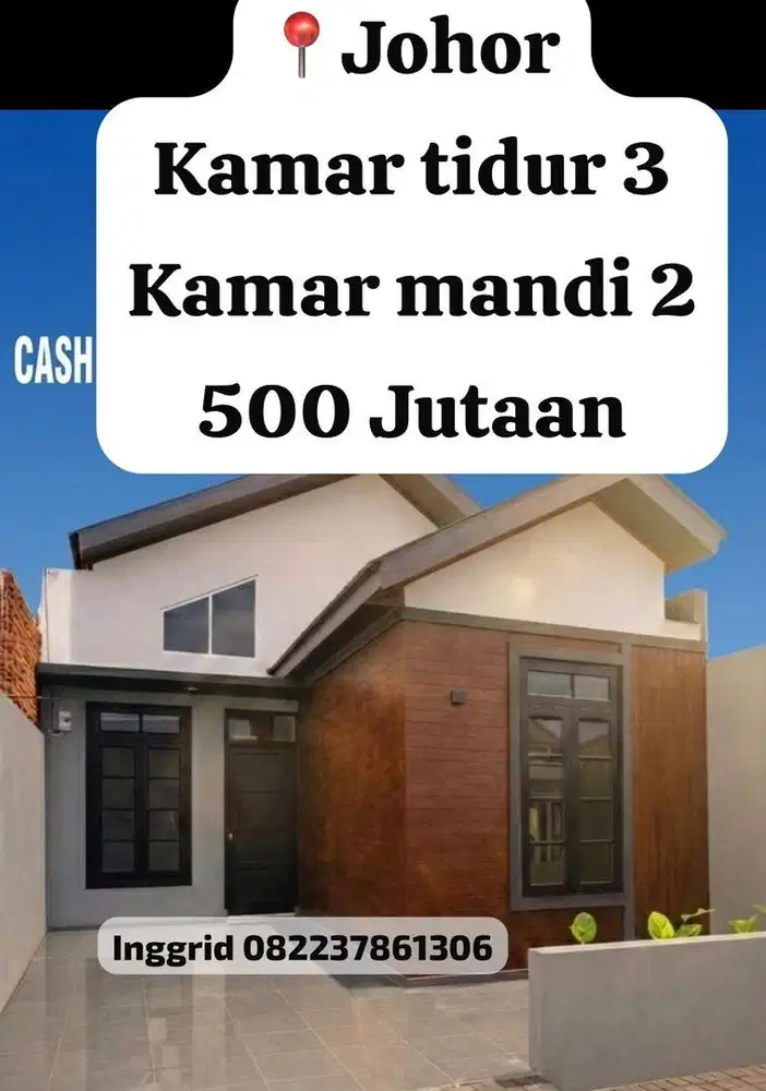 Rumah mewah  siap huni 3 kamar johor