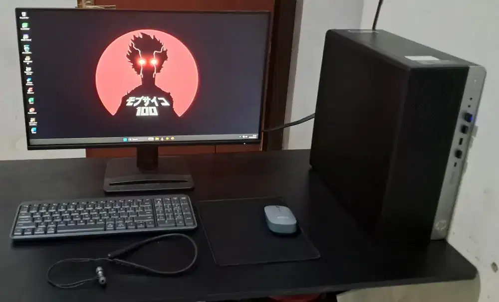 Cpu hp elitedesk 800 g4 tower fullset + monitor