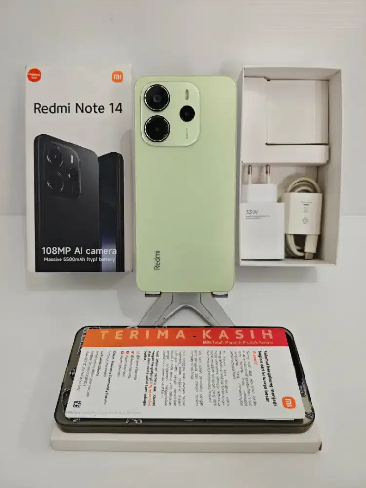 Xiaomi Redmi Note14 8/128 Gb Mulus 97% Garansi On(Retak atas) bs TT/BT