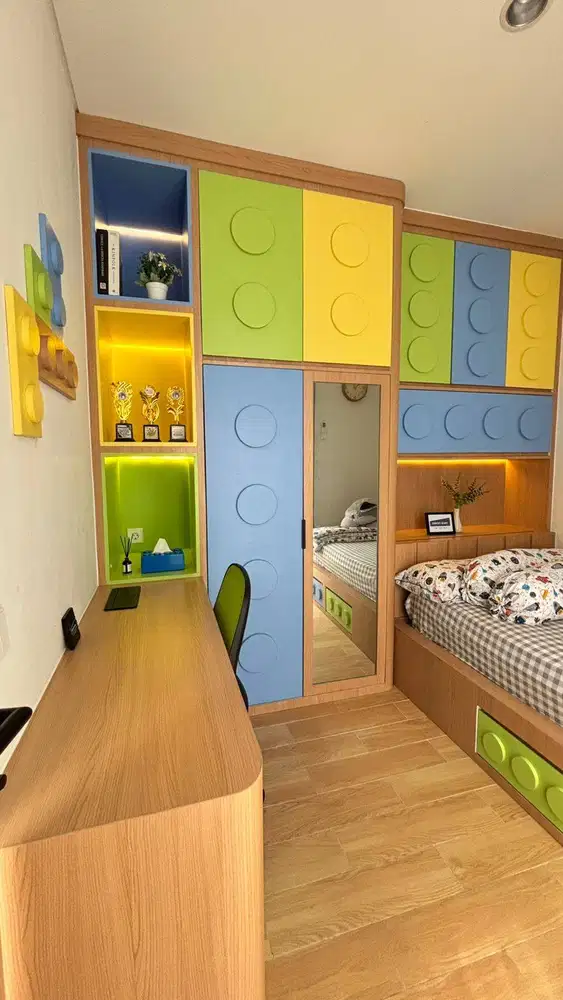 Kids Bedroom Set Colorful Pastel | Custom