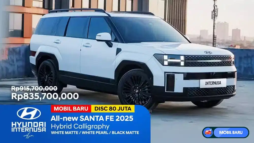 [Mobil Baru] HYUNDAI ALL NEW SANTA FE CALLIGRAPHY HYBRID