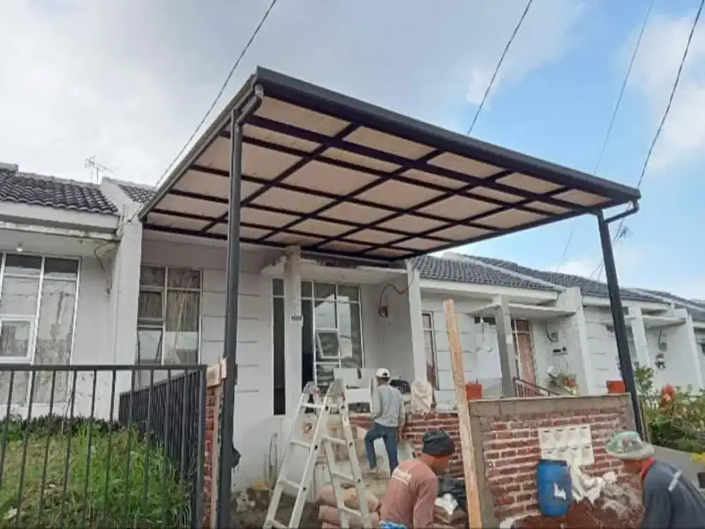 Kanopi atap alderon include talang air part 013