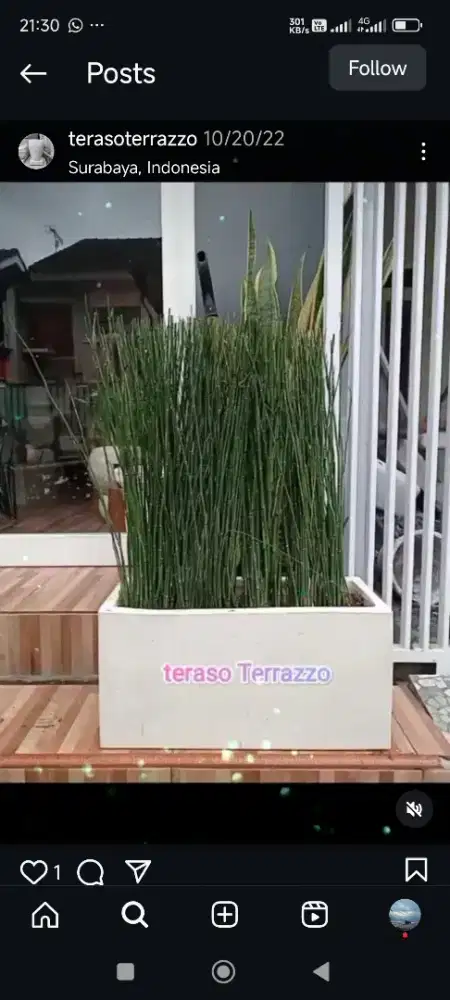 Produk teraso pot dan bak mandi