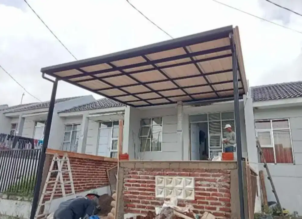 Kanopi atap alderon include talang air part 014