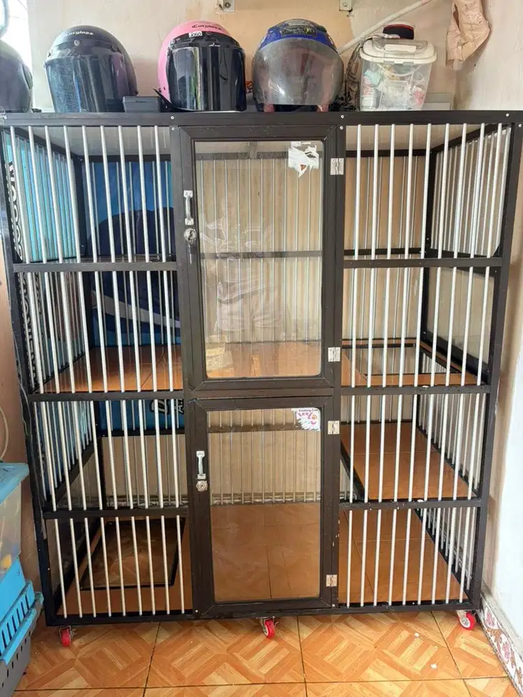 Kandang kucing almunium