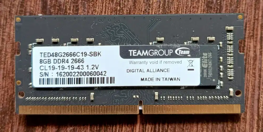 SODIMM Team 8 Gb DDR4 2666