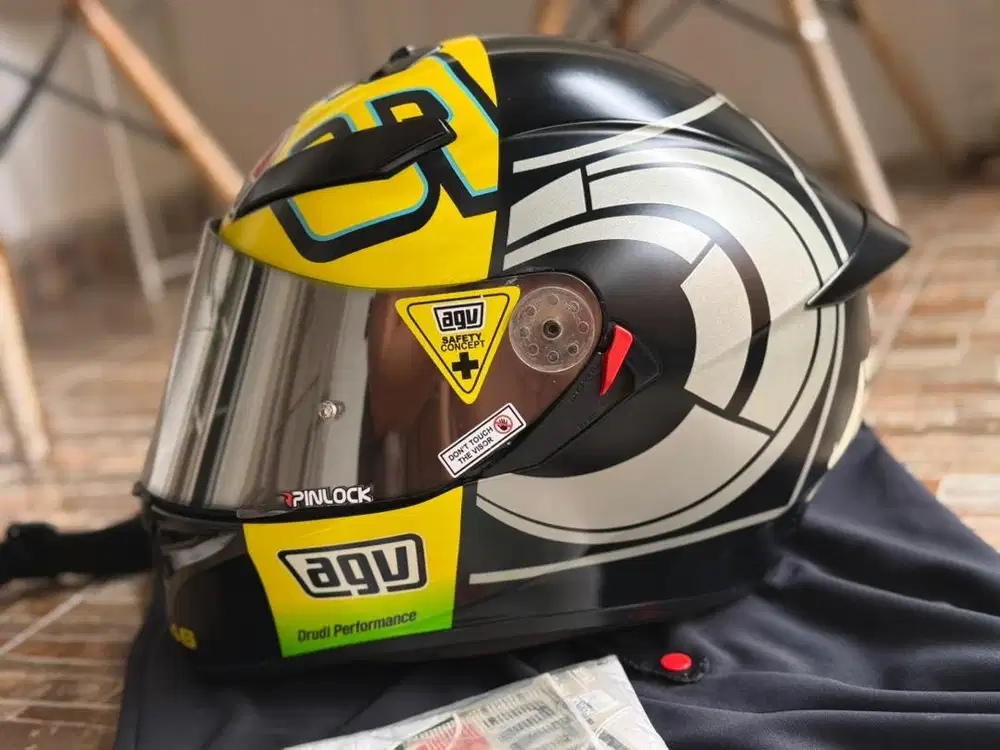 Helm AGV VR46 Rossi Winter Test Asli Ori AGV K3SV