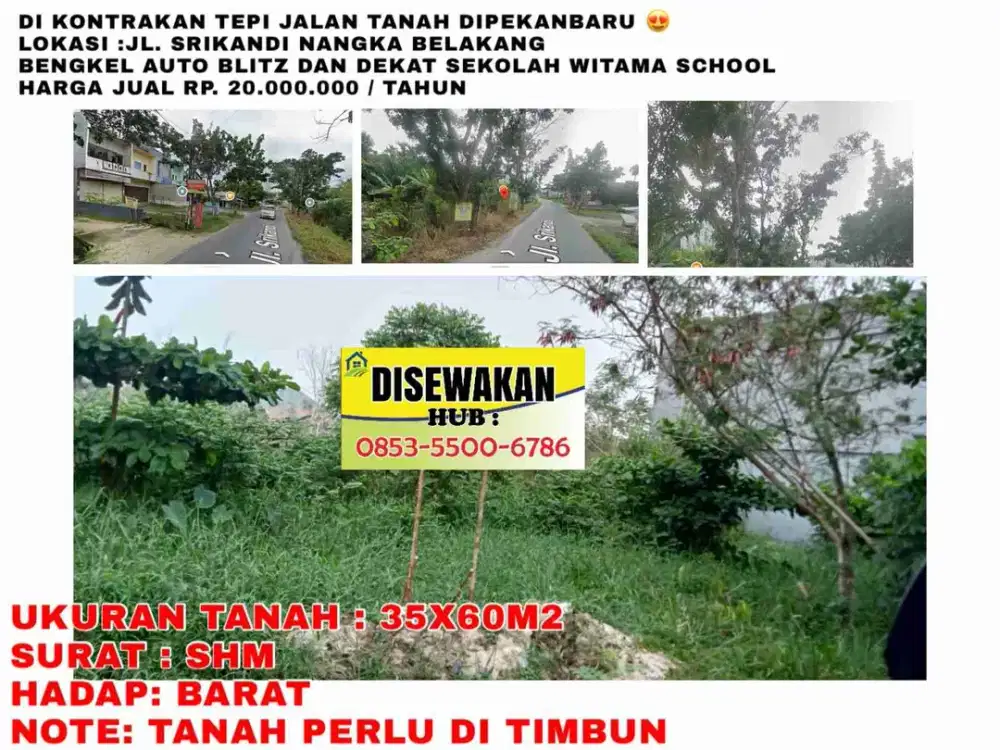 di kontrakan tepi jalan tanah,lokasi srikandi