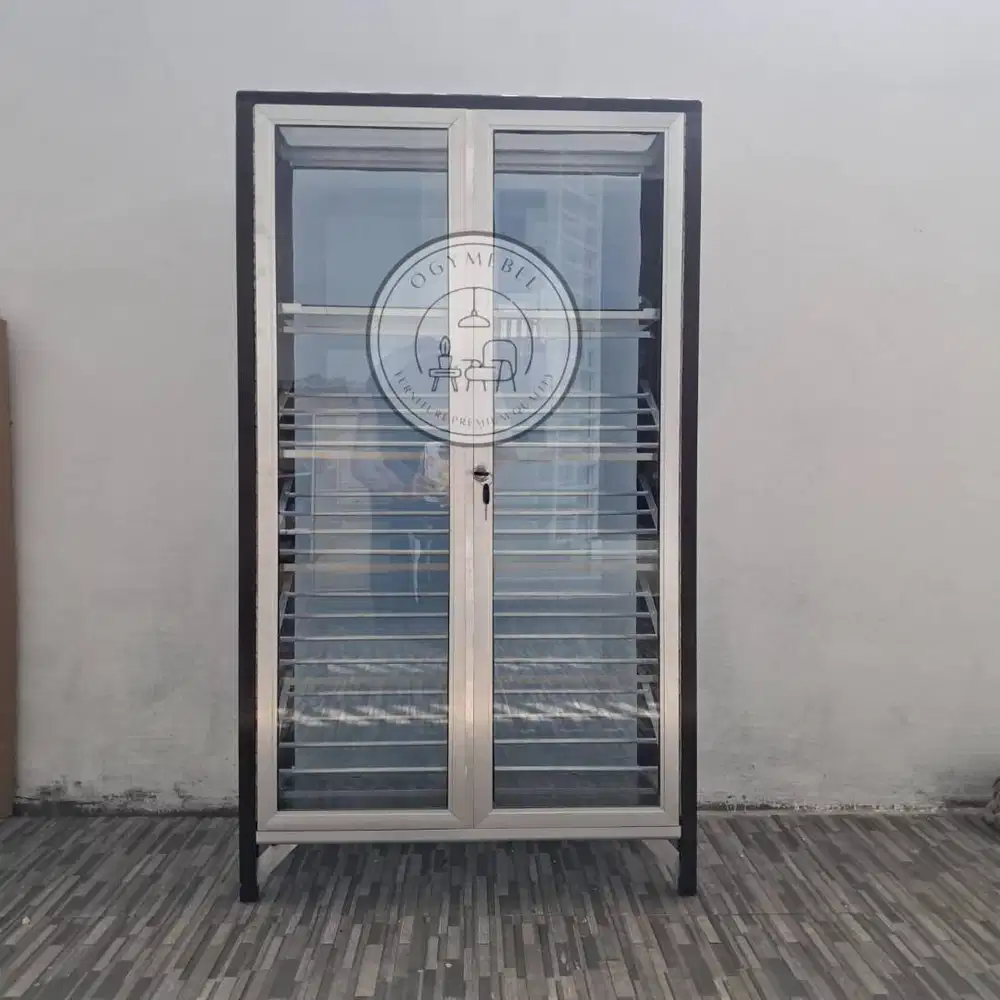 SALE RAK SEPATU SEDANG ALUMINIUM