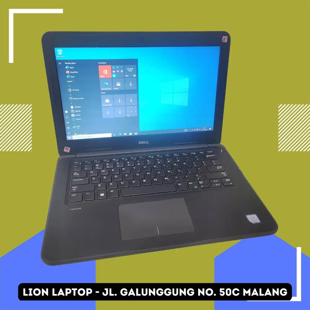 Core i5 Gen 7 Murah Mulus RAM 8GB SSD 256GB Dell Latitude 3380 [07|02]