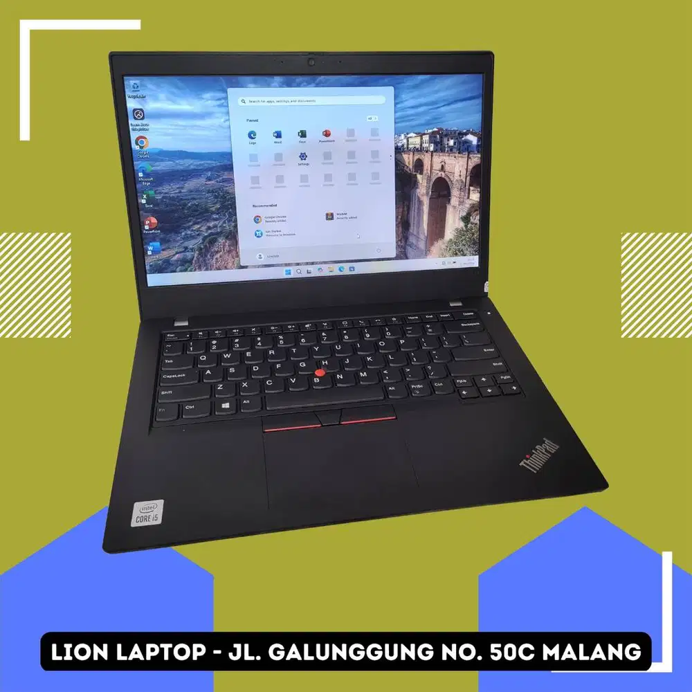 i5 Gen 10 Murah RAM 8GB SSD 256GB Lenovo Thinkpad L14 [07|02]