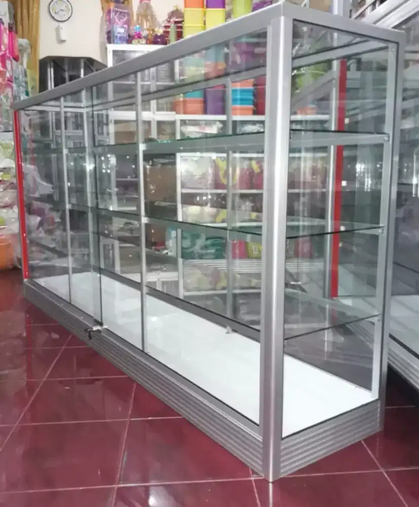 Di Jual Etalase 2M Baru || Kaca full 5mm