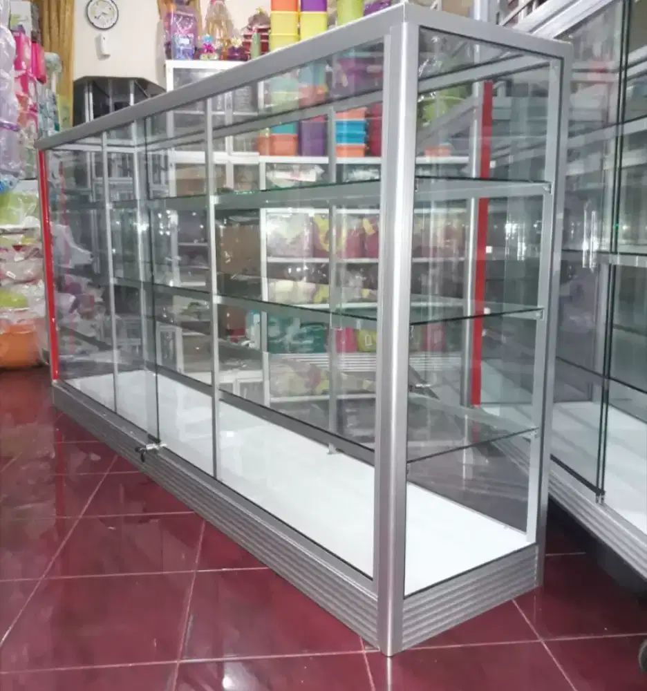Di jual Etalase 2M Siap Kirim || Kaca full 5mm