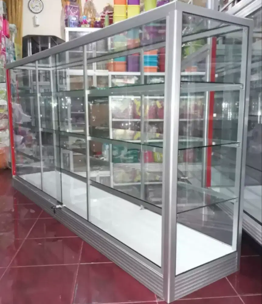 Di jual Etalase 2M Untuk Usaha || Kaca full 5mm