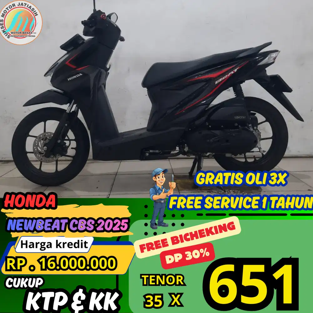 PROMO KHUSUS BI CHEKING DI JAMIN BISA ACC HONDA BEAT CBS 2025