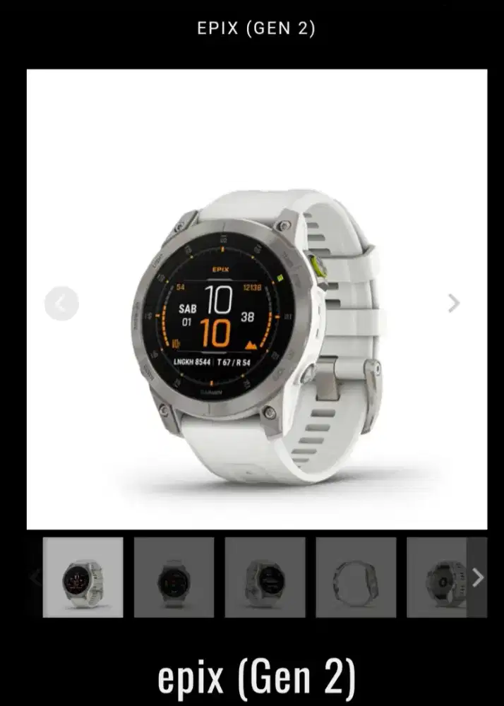 Garmin Epix Shapphire Titanium - White