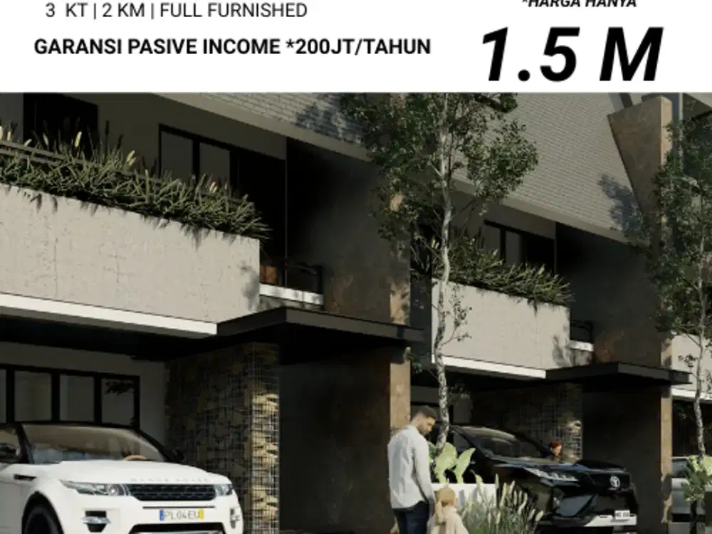 Garansi Passive Income Poros Jalan Area Wisata Villa Metro