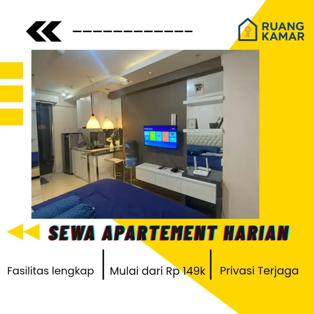 Sewa apartement harian/ transit Treepark BSD termurah