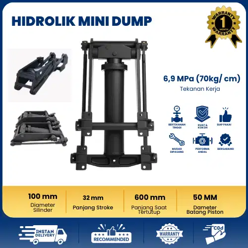 Hidrolik Dump Truck L300 Engkel KRM 100 Spare Part Dump Truck