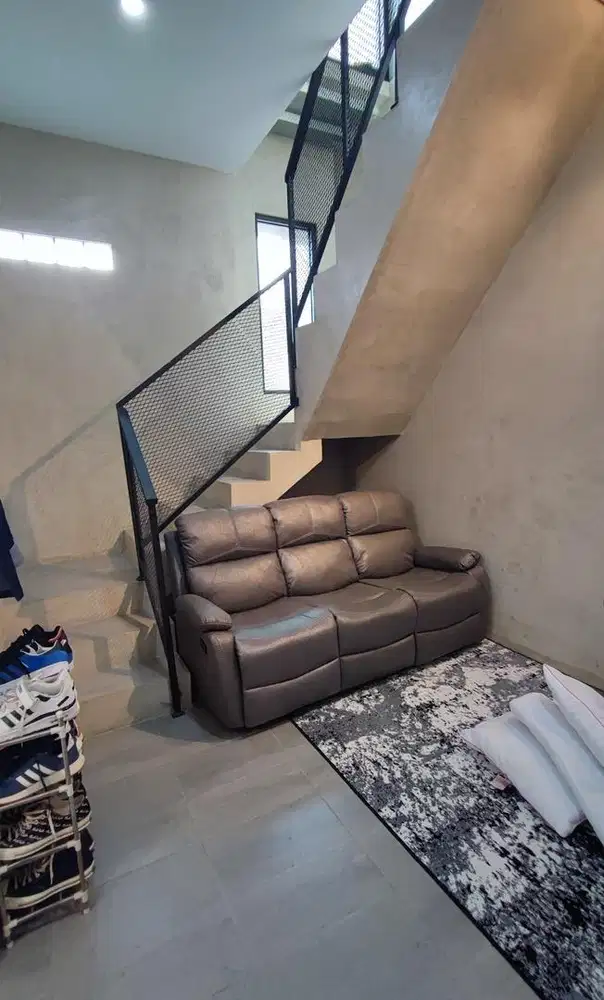 Sofa recliner suede 3 seat