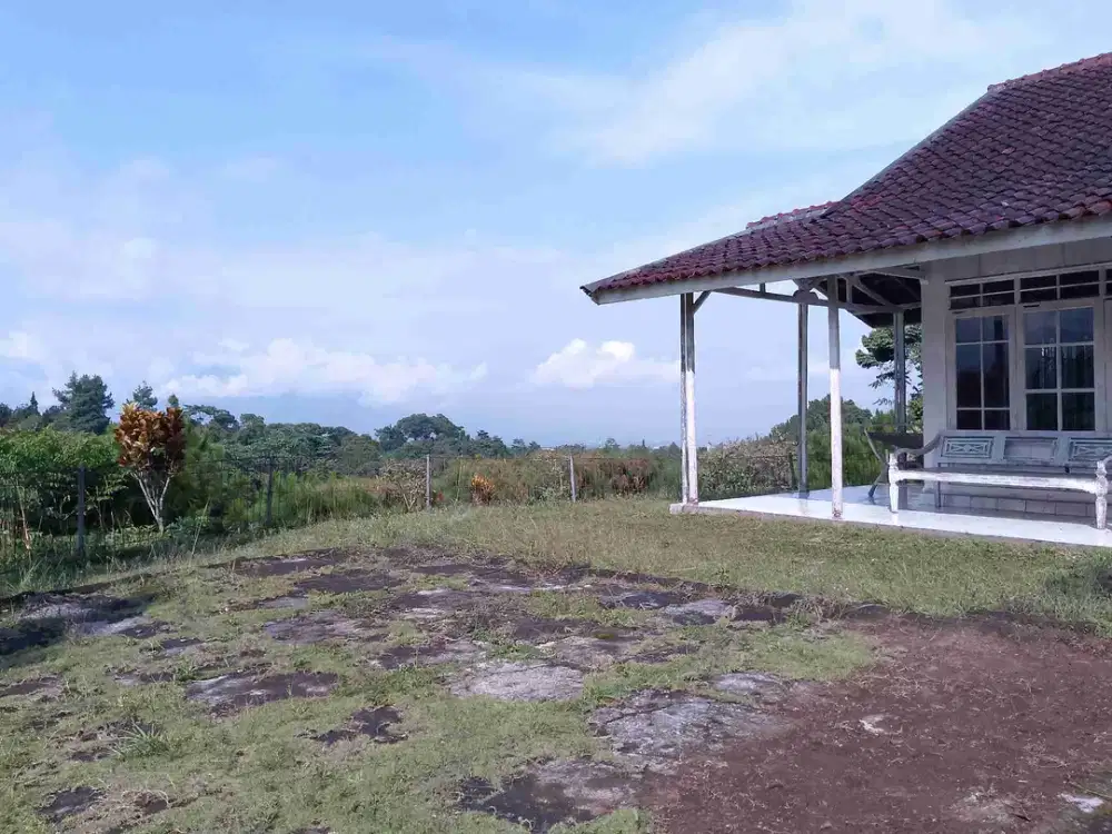 di jual lahan shm ada villa view lepas di Megamendung