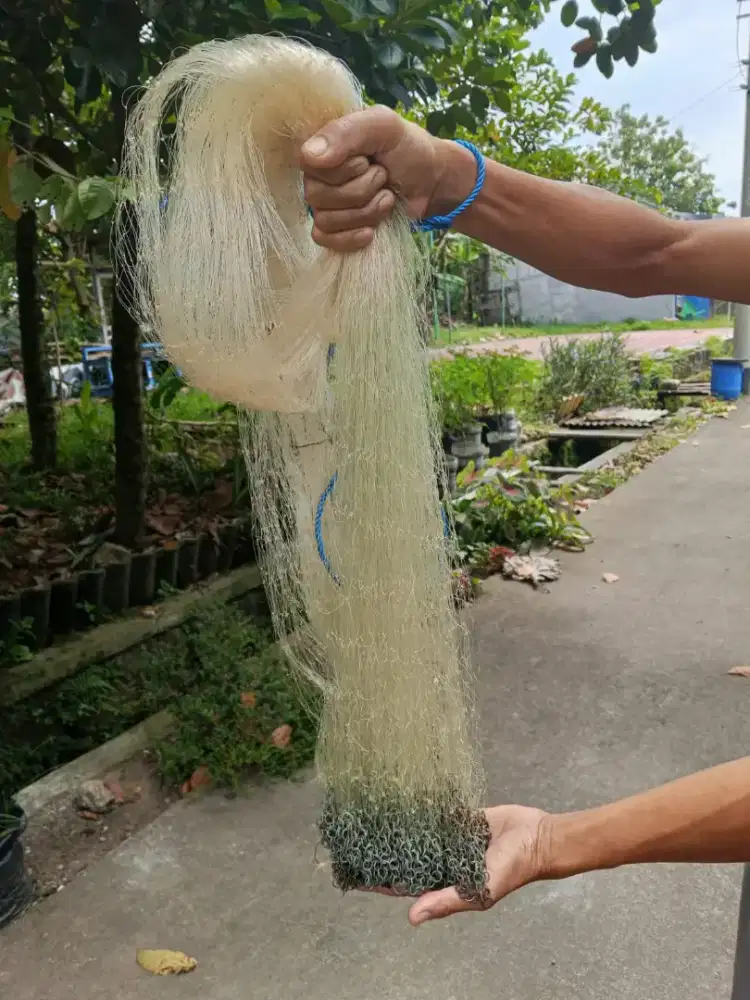 Jual jala ikan bekas bonus 1 jaring ikan siap pakai