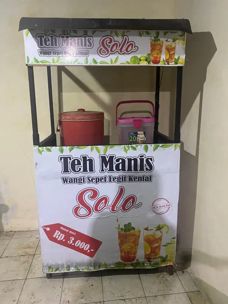 Gerobak es teh manis solo