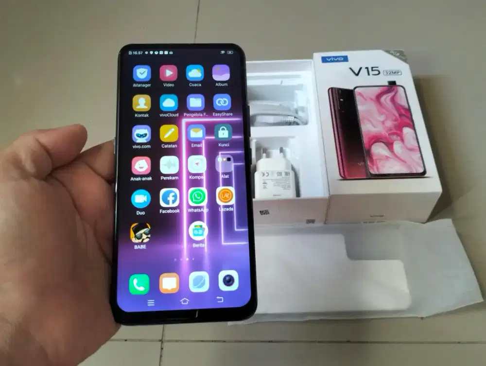 BU VIVO V15 RAM 6GB / 64GB 4G LTE 6.53in Finger Kamera Pop Up Os 11