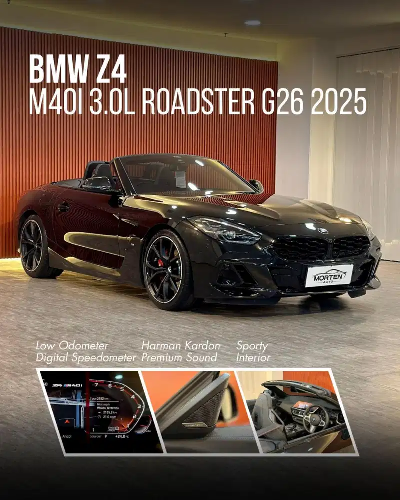 BMW Z4 M40i 3.0L Roadster cabriolet G26 2025