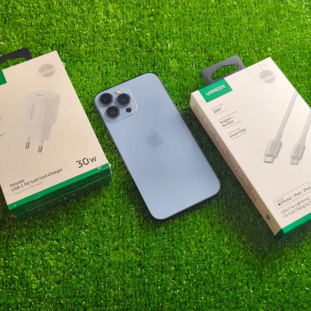iPhone 13 Pro Max 512G Sierra Blue BH 77% ada lecet & jamur kamera