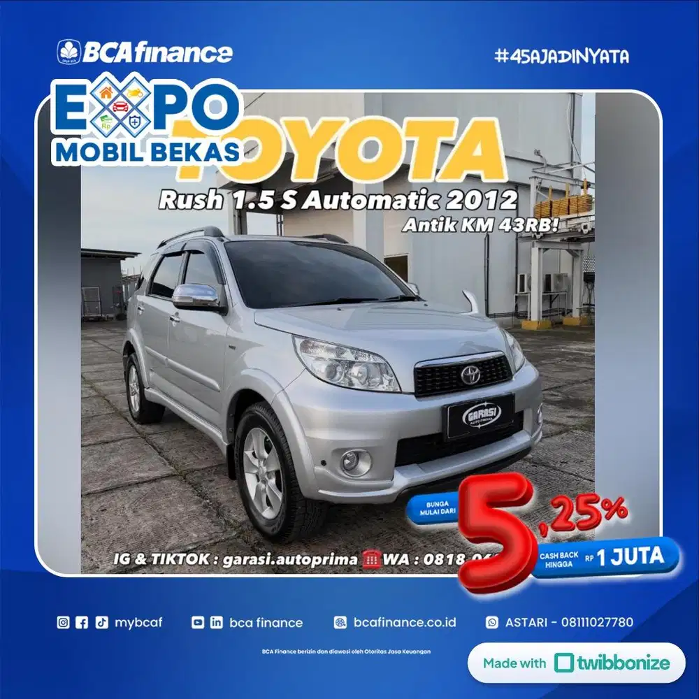 Rush 1.5 S AT 2012 antik KM 40rb