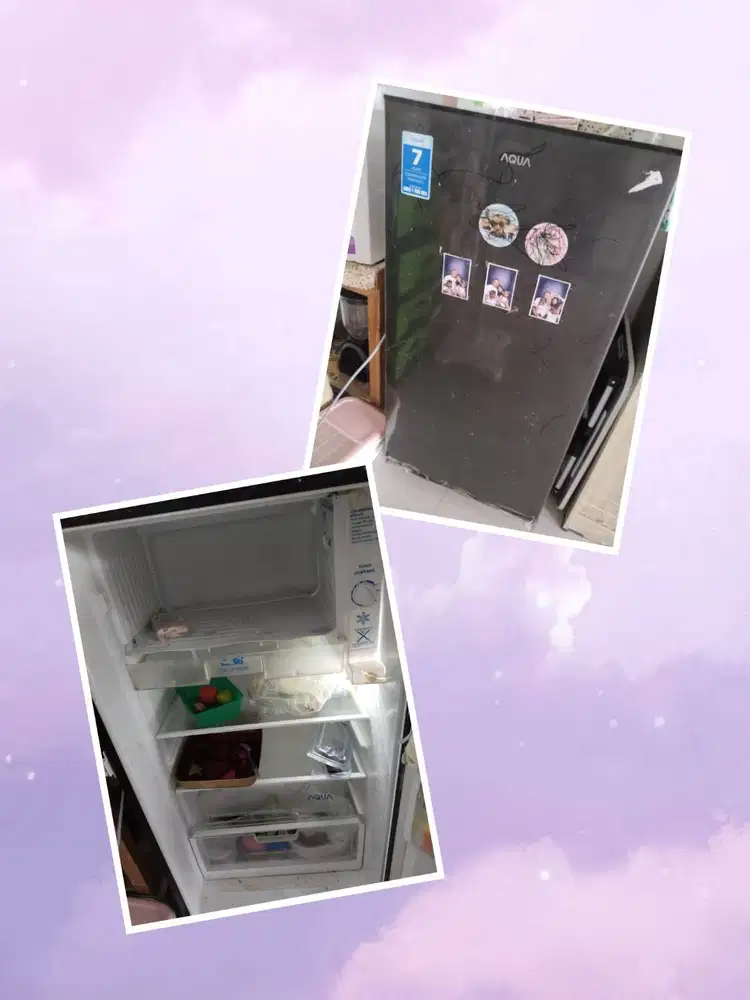 DI JUAL KULKAS BEKAS 1 PINTU MEREK AQUA