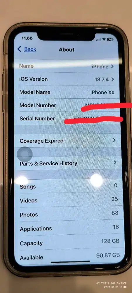 Iphone XR 128GB Indo