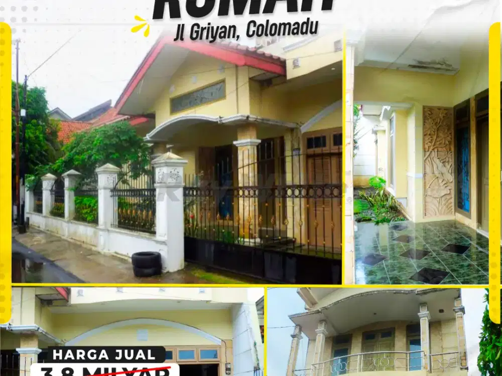 TURUN HARGA DRASTIS! Rumah Mewah 2 Lantai di Kawasan Elite Griyan Colomadu