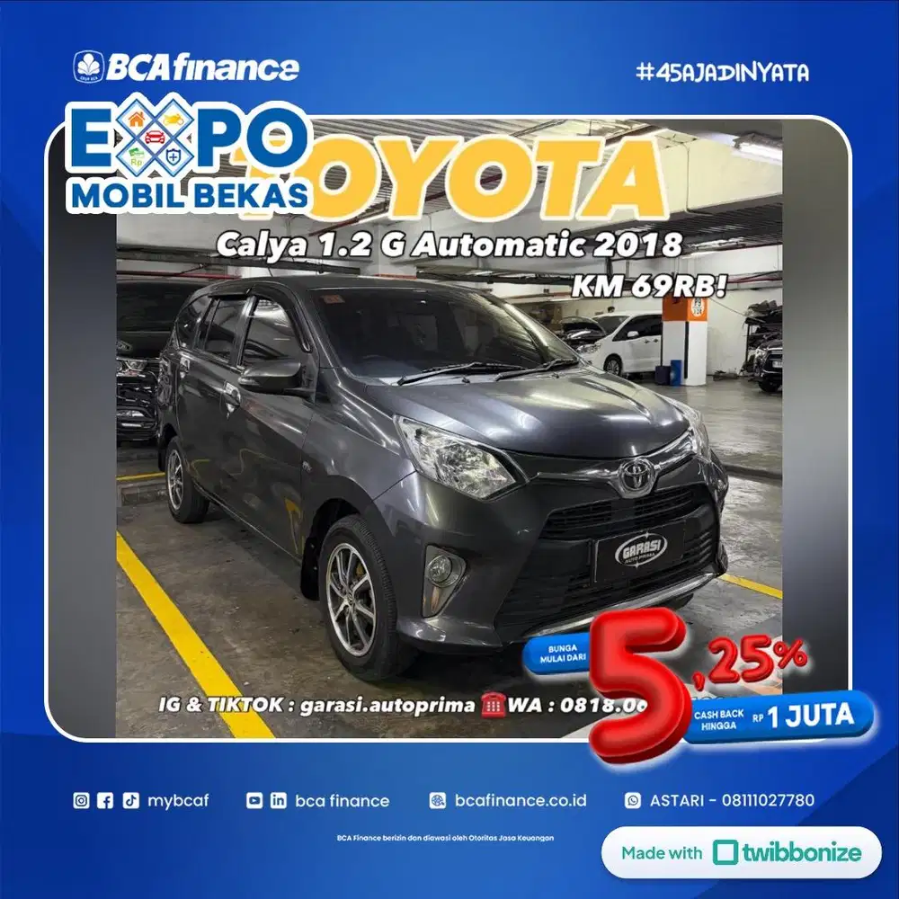 Toyota Calya 1.2 G AT 2018 antik