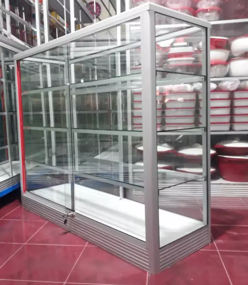 Etalase Kaca Serbaguna & Multifungsi Panjang 1,2 Meter