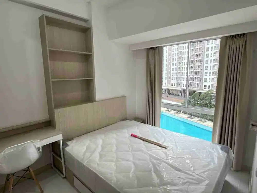 Sewa Apartement Tokyo Riverside 2 Bedroom Furnish dan View Pool BAGUS