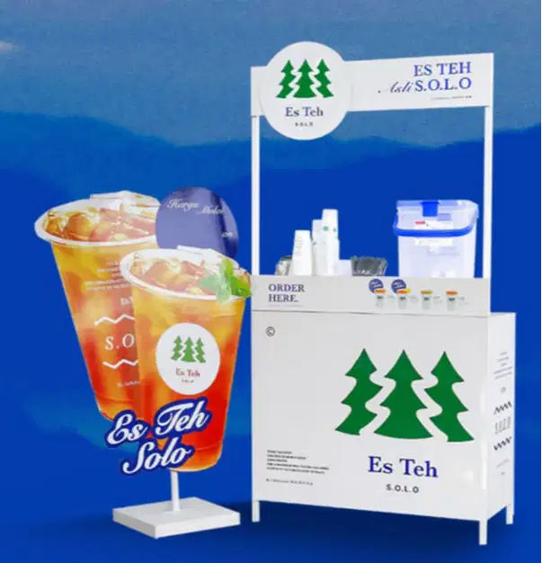 DIJUAL CEPAT BOOTH ES TEH SOLO POTENSI UNTUNG BULAN PUASA